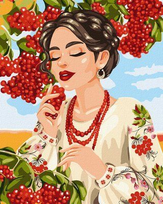 Картина за номерами Червона калина КНО4575 КНО4575 фото