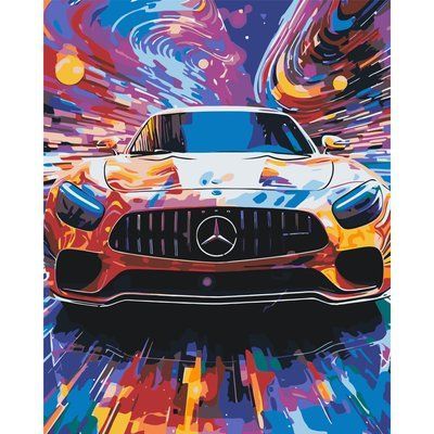 Картина за номерами 40*50 см LW3313 Мерседес в барвах LW3313 фото
