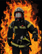 Картина за номерами Пожежник, рятувальник ДСНС W2003 W2003 фото 1