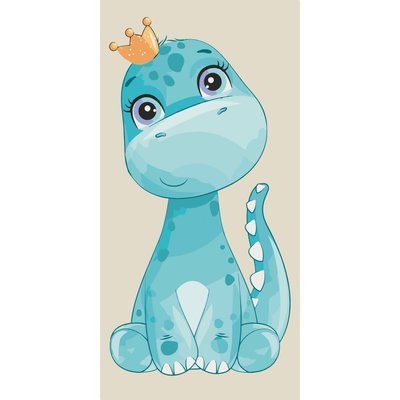 Картина за номерами 15112 Cute dino +лак 15112 фото