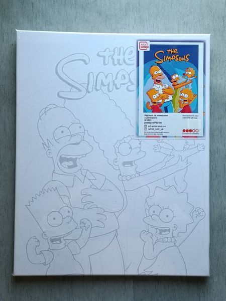 Картина за номерами Сімпсони W1035 Simpsons W1035 фото