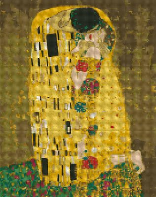 Алмазна мозаїка Аура поцілунку Густав Клімт 40х50 см AMO7045 фото