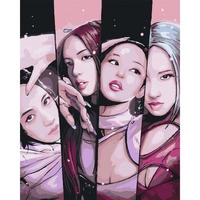 Картина за номерами LW30290 K-pop, Blackpink (К-поп, Блекпінк) LW30290 фото
