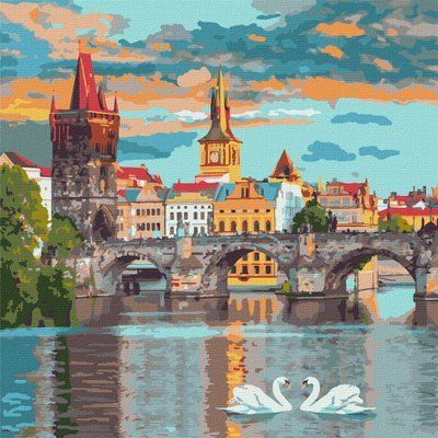Набір для розпису по номерах Вечірня Прага КНО3616 КНО3616 фото