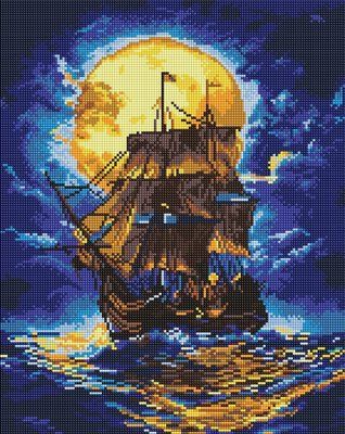 Алмазна мозаїка Там, де небо зустрічає море AMO8246 корабель AMO8246 фото
