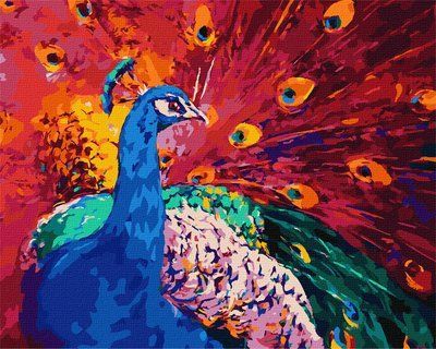 Набір для розпису по номерах. "Велична краса" 40x50см КНО4340 фото