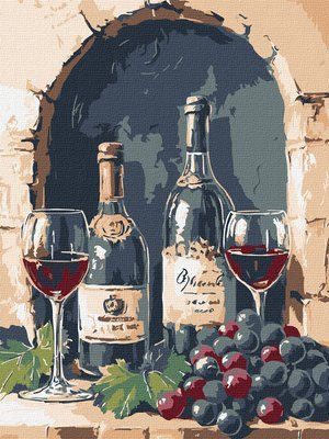 Картина за номерами Гармонія вина KHO5730 КНО5730 фото