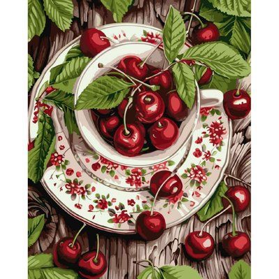 Картина за номерами Свіжість вишні КНО5706 КНО5706 фото