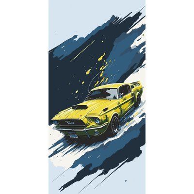 Картина за номерами 12504 Ford Mustang +лак 12504 фото