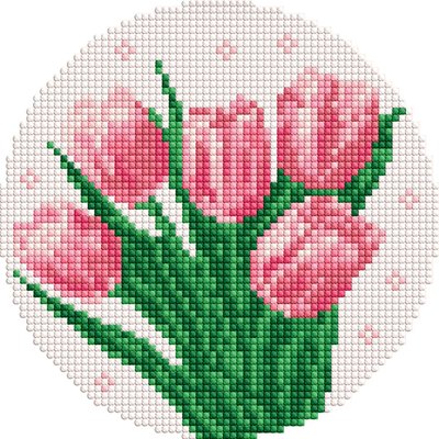 Алмазна мозаїка Ніжні тюльпани AM-R7935 AM-R7935 фото