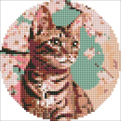 Алмазна мозаїка Чарівне кошеня AM-R7912  AM-R7912 фото