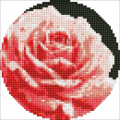 Алмазна мозаїка Досконала троянда з голограмними стразами (AB) AM-R7919 AM-R7919 фото