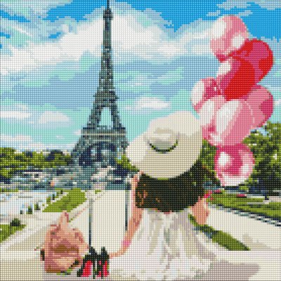 Набір з алмазною мозаїкою Гуляючи вулицями Парижа AMO7074 AMO7074 фото