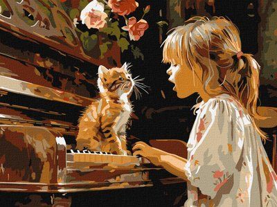 Картина за номерами Співочий дует KHO8470 КНО8470 фото