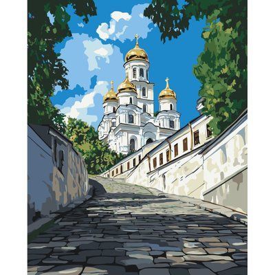 Картина за номерами 11071 Андріївська церква + лак 11071 фото