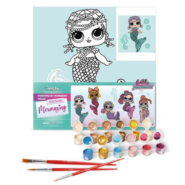 Картина за номерами L.O.L. Surprise! Mermaids Merbaby КНО6262 КНО6262 фото