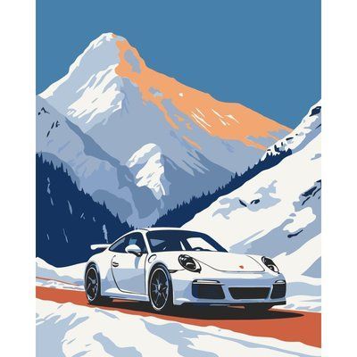 Картина за номерами Porsche 911  авто 12505 + лак 12505 фото