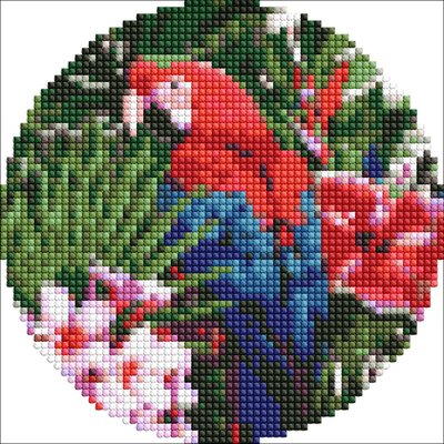Алмазна мозаїка Яскравий папуга AM-R7918 AM-R7918 фото