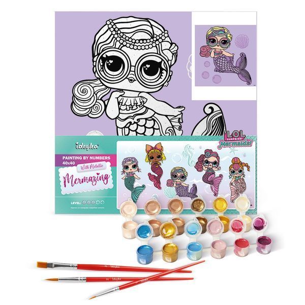 Картина за номерами L.O.L. Surprise! Mermaids Miss Sea КНО6263 КНО6263 фото