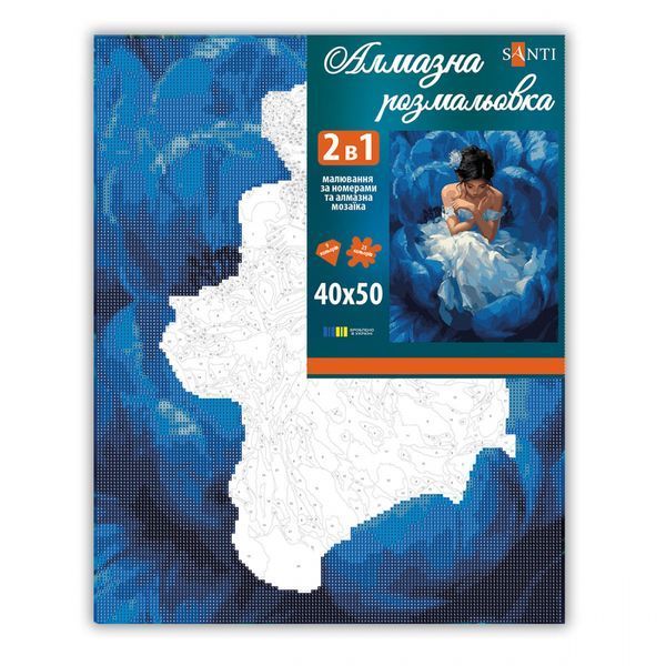 Картина за номерами з алмазною мозаїкою 2в1 Океан пелюсток 956344 956344 фото