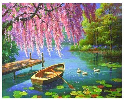 Алмазна мозаїка Весна, Пейзаж 60632 60632 фото