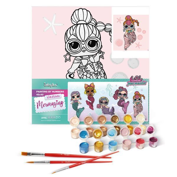 Картина за номерами L.O.L. Surprise! Mermaids Neon QT КНО6264 КНО6264 фото