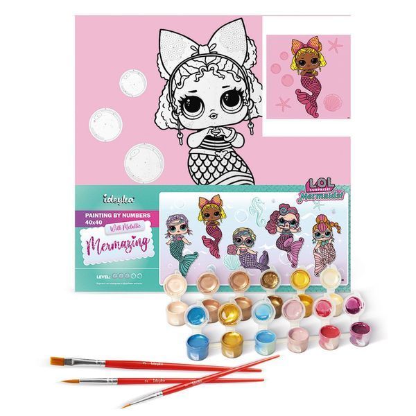Картина за номерами L.O.L. Surprise! Mermaids Queen Bee КНО6265 КНО6265 фото
