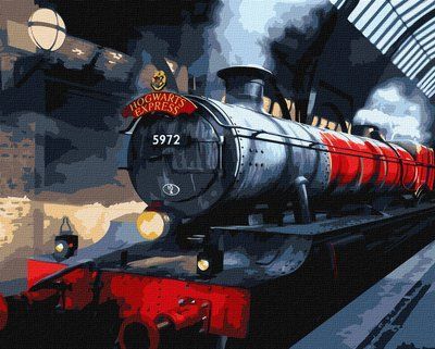 Картина за номерами Harry Potter: Гоґвортський експрес з фарбами металік KHO5210 Гаррі Поттер КНО5210 фото
