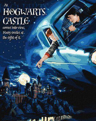 Картина за номерами Harry Potter: Політ на авто з фарбами металік KHO8719 Гаррі Поттер КНО8719 фото