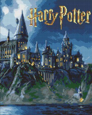 Алмазна мозаїка Harry Potter: Гоґвортс вночі AMO20364 Хогватс Гаррі Поттер AMO20364 фото