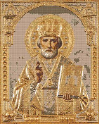 Алмазна мозаїка Релігія. Ікона Микола Чудотворець OD3432 OD3432 фото