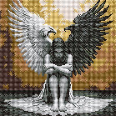 Алмазна мозаїка Дві сторони душі AMO8199 AMO8199 фото