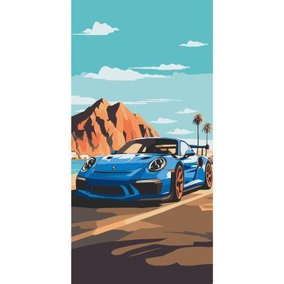 Картина за номерами 12503 Sports car +лак 12503 фото