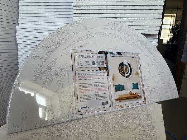 Картина за номерами Японський дух з фарбами металік (напівкруги) 70*70 см OSR1004 OSR1004 фото